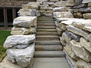 Stone Stairway for Backyard